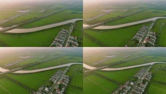 申嘉湖高速 沪昆高速 航拍3高清在线视频素材下载