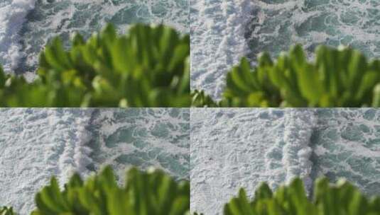 乌鲁瓦图海岸高角度拍摄高清在线视频素材下载