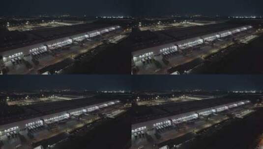 上海特斯拉新能源汽车工厂建筑高清在线视频素材下载