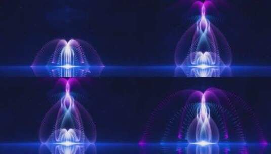 超唯美粒子喷泉E星光星空光线线条散开扩散高清在线视频素材下载