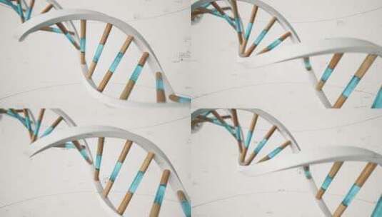 医学技术螺旋DNA染色体高清在线视频素材下载