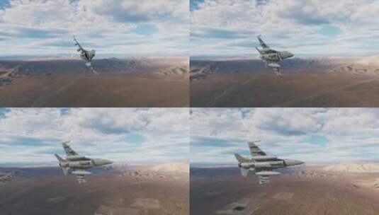 战斗机空中飞行模拟实拍高清在线视频素材下载