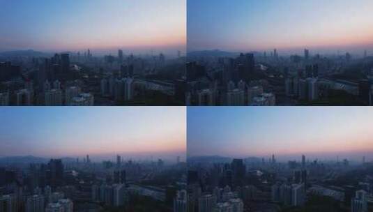 傍晚城市建筑深圳高楼高清在线视频素材下载