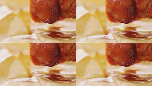 烧烤烤肉蘸料酱汁酱料广告高清在线视频素材下载