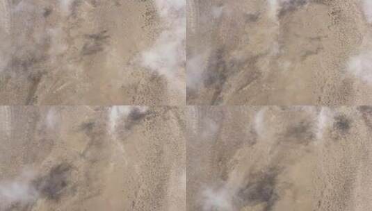 沙漠中棕色的沙子和岩石高清在线视频素材下载