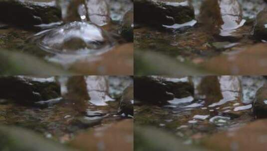 下雨滴水高清在线视频素材下载
