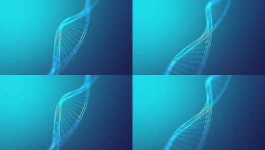 Dna基因组旋转无缝循环 生物遗传医学科学4K高清在线视频素材下载