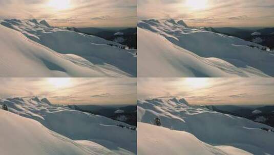 登顶雪山高清在线视频素材下载