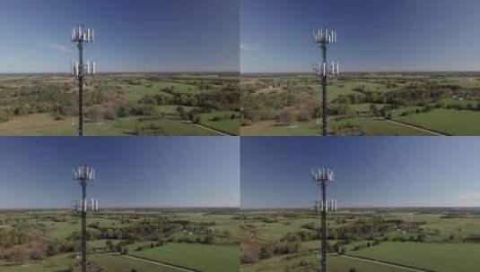 偏远地区的农村手机塔高清在线视频素材下载