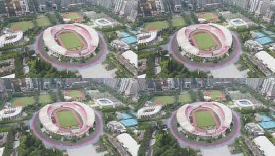 广州天河体育中心各场馆高清在线视频素材下载