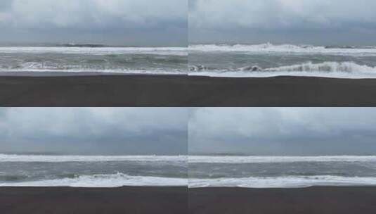 印度尼西亚日惹海滩上的海浪高清在线视频素材下载