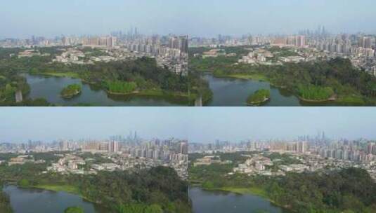 广州麓湖公园--广州市胸科医院高清在线视频素材下载