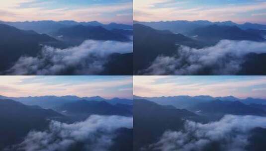 唯美大气的山川高山云海航拍高清在线视频素材下载