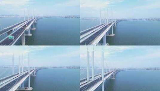 青岛胶州湾大桥-航拍高清在线视频素材下载