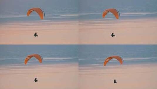 空中滑翔伞高清在线视频素材下载