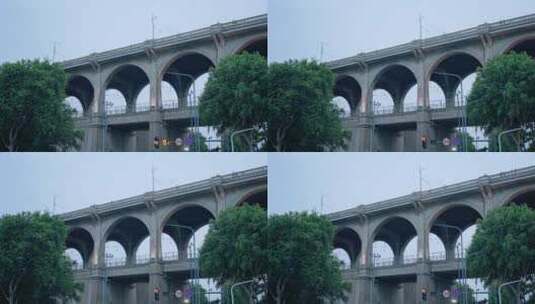 【正版素材】武汉长江大桥汉阳门高清在线视频素材下载