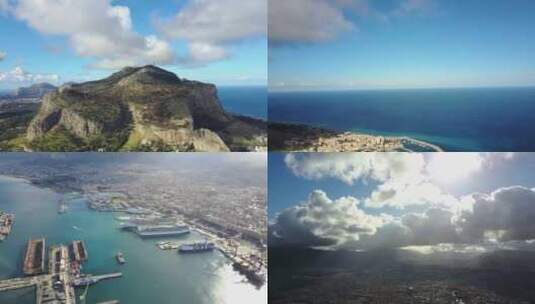 西西里岛 地中海邮轮高清在线视频素材下载