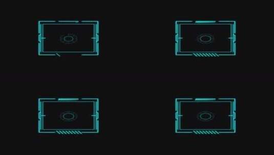 科技HUD 科技小元素 赛博朋克 虚拟数字高清在线视频素材下载