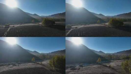 四川甘孜州新都桥秋色航拍视频高清在线视频素材下载