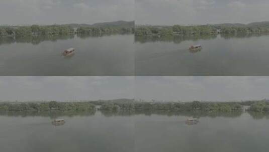杭州西湖游船航拍视频Dlog高清在线视频素材下载