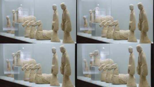 博物馆 石雕 古代古董 文物 古代高清在线视频素材下载