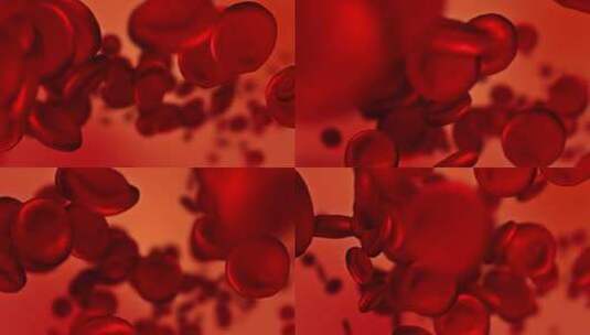 动脉中的红细胞，在体内流动，医疗人类保健高清在线视频素材下载