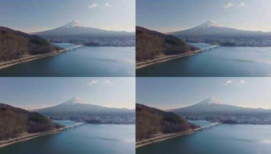 富士山，火山，川口湖，山高清在线视频素材下载