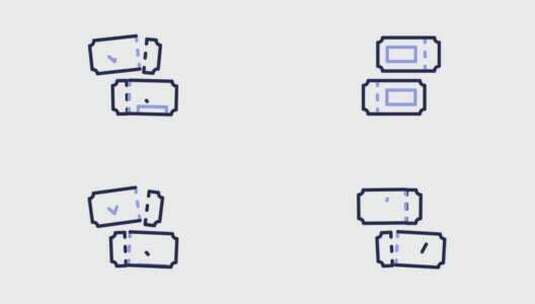 带有Alpha的门票动画图标高清在线视频素材下载