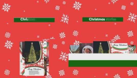 时尚简约圣诞节动画宣传展示AE模版高清AE视频素材下载