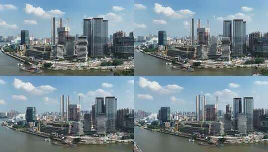 中国广东省广州市荔湾白鹅潭建筑群高清在线视频素材下载