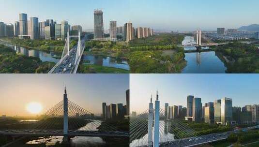 义乌商博大桥高清在线视频素材下载