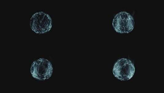蓝色球3D渲染素材高清在线视频素材下载