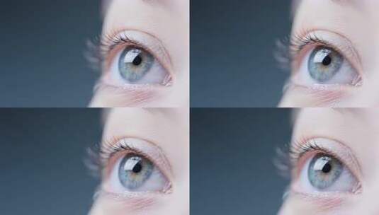 女性眼睛微距特写素材高清在线视频素材下载