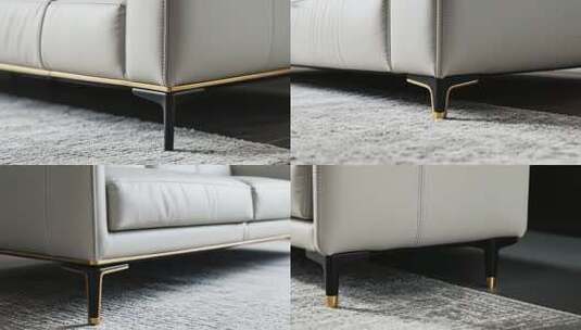 现代简约风格沙发局部特写高清在线视频素材下载