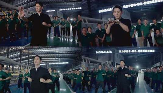 佛山功夫咏春叶问咏春拳操指导咏春表演展示高清在线视频素材下载