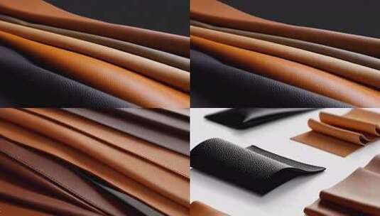 多层皮革纹理特写高清在线视频素材下载