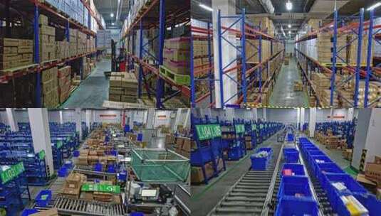 仓库仓库 仓储 叉车 运货高清在线视频素材下载