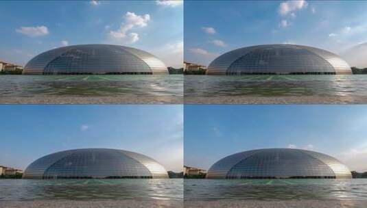 北京国家大剧院全景素材高清在线视频素材下载