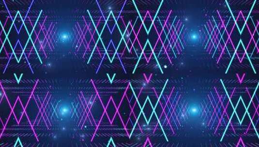 炫彩霓虹光线隧道背景高清在线视频素材下载