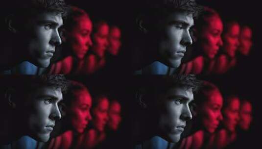 专注的眼神眺望未来方向发展高清在线视频素材下载