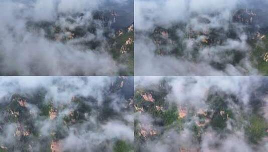 湖南张家界武陵源杨家界风景区高清在线视频素材下载