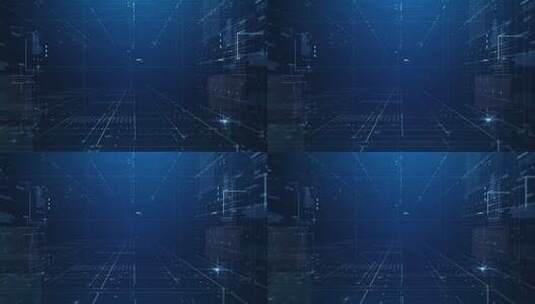 科技感虚拟数字空间背景高清在线视频素材下载