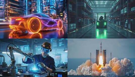 科技发展AI人工智能未来科技创新产业工业高清在线视频素材下载