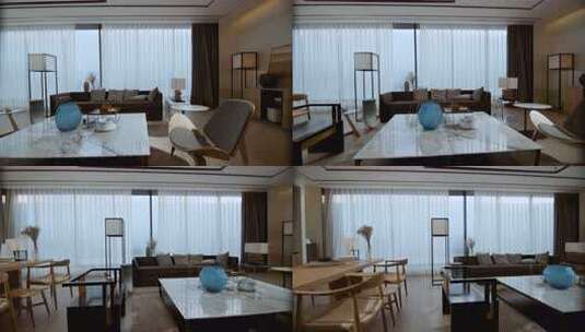 室内设计现代客厅布置，简约风格装饰高清在线视频素材下载