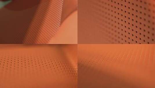 橙色孔洞材质特写高清在线视频素材下载