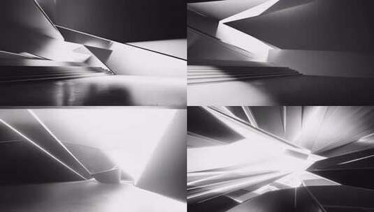 抽象空间光线变幻高清在线视频素材下载