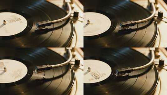 黑胶唱片机复古怀旧音乐视频高清在线视频素材下载