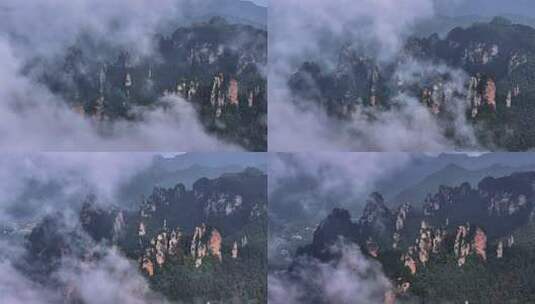 湖南张家界武陵源杨家界风景区高清在线视频素材下载
