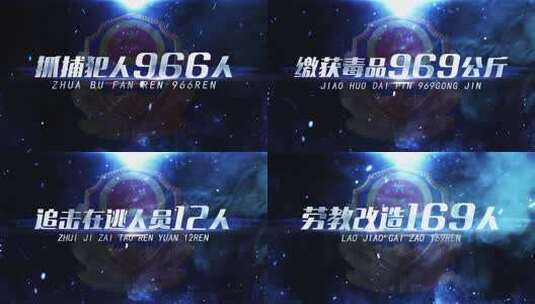 公安警察震撼文字标题字幕片头ae模板01高清AE视频素材下载