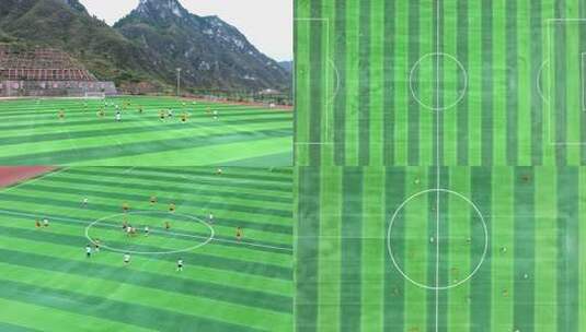 全民健身足球运动高清在线视频素材下载